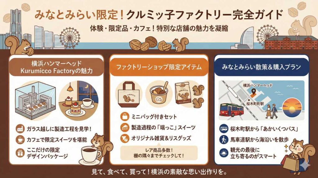 みなとみらいでクルミッ子がどこで買えるか限定店を調査