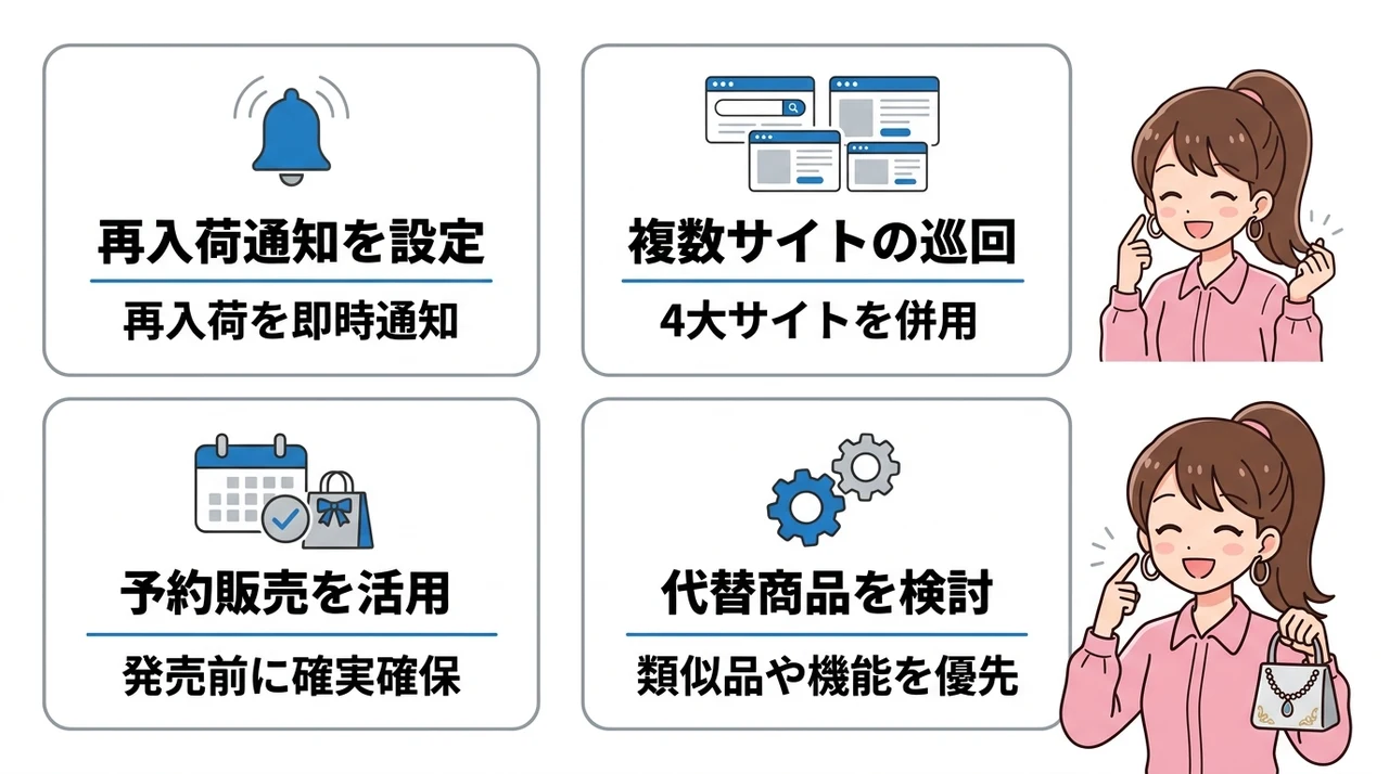 売り切れ時に確実に手に入れる方法