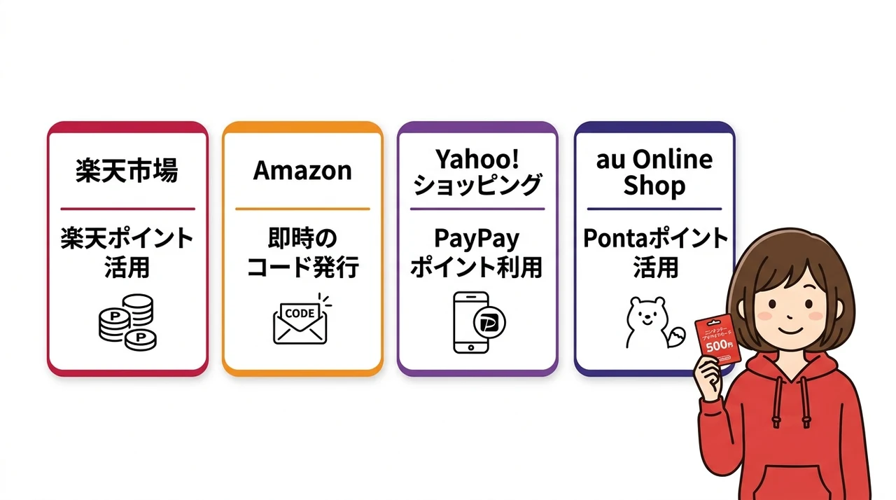 ニンテンドープリペイドカード500円を通販で買うならどこ?