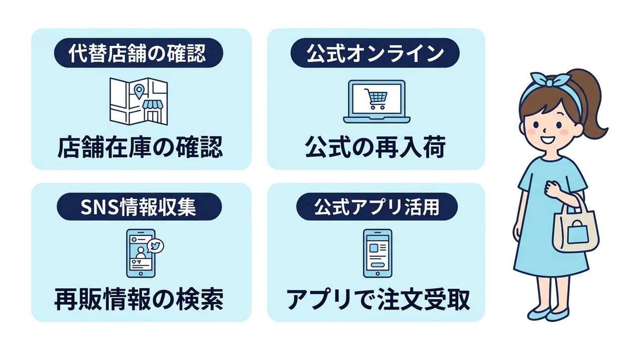 売り切れ時の対処法|確実に手に入れる方法
