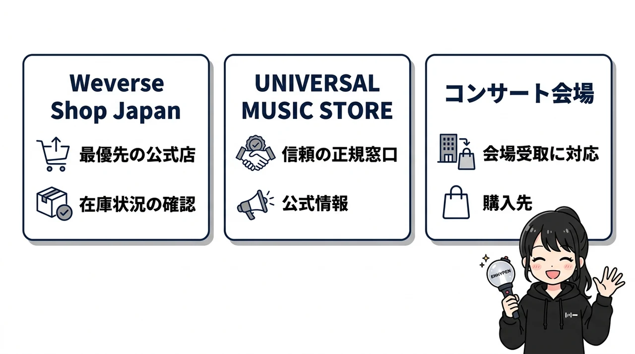enhypen ペンライト公式はどこで売ってる？どこで買える？