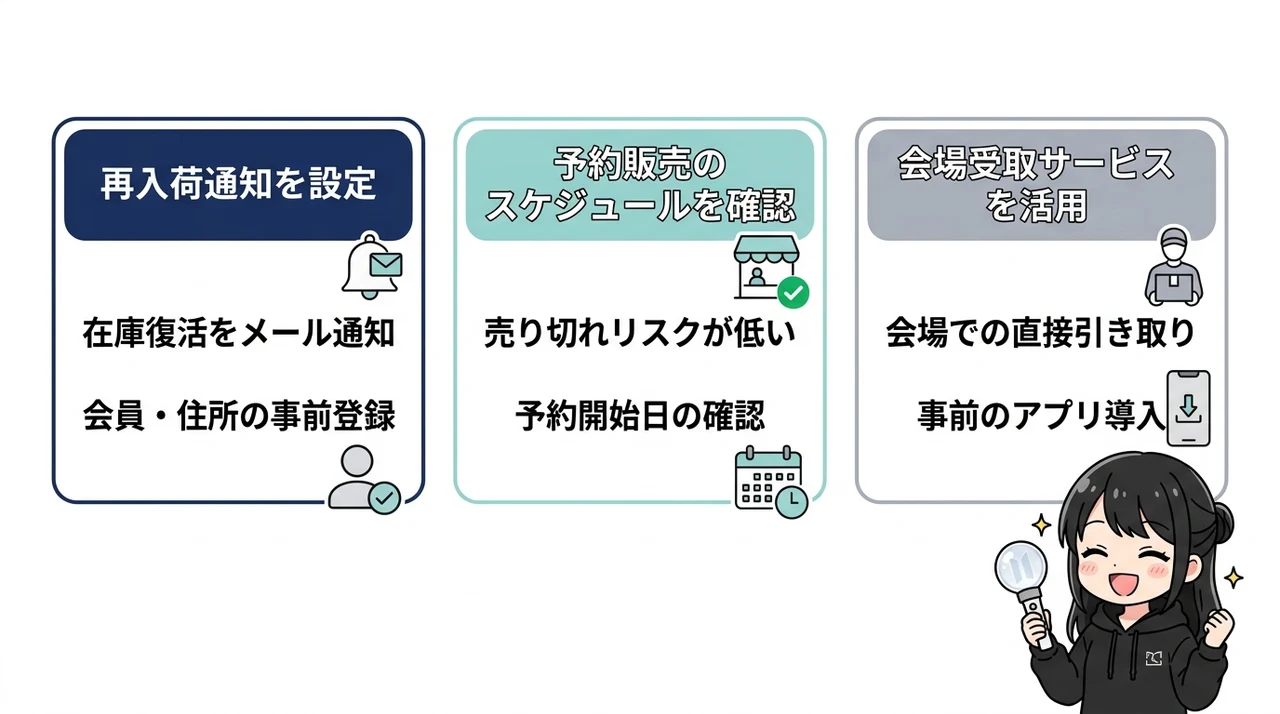 売り切れ時に確実に手に入れる方法