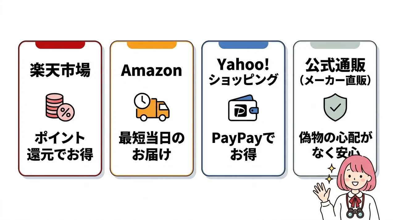 オペラグラスを通販で買うならどこ?