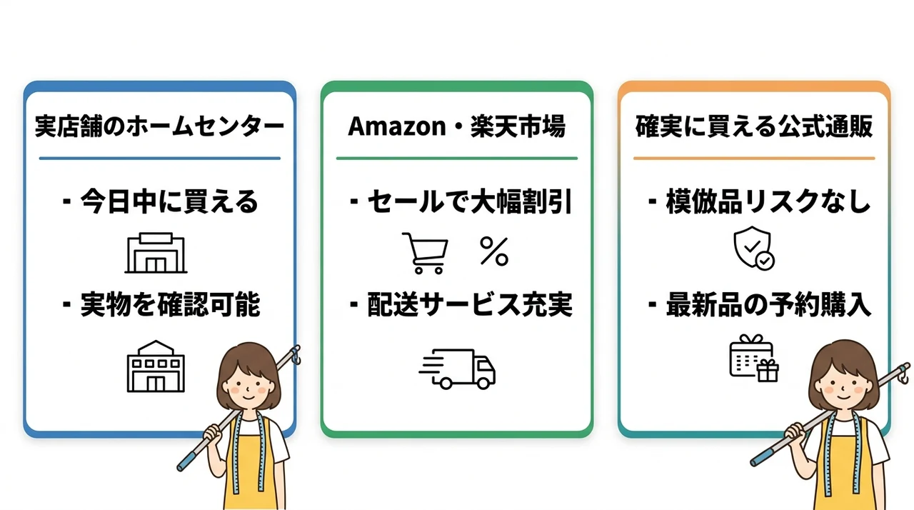 物干し竿のおすすめ購入先