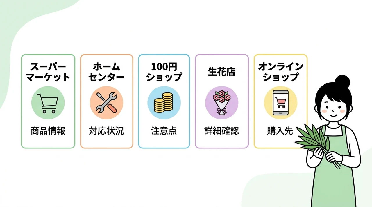 笹の葉はどこで売ってる？どこで買える？