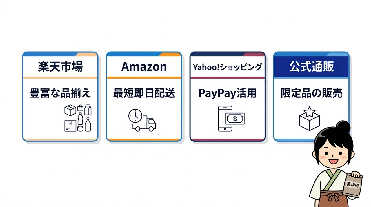 香炉灰を通販で確実に入手する