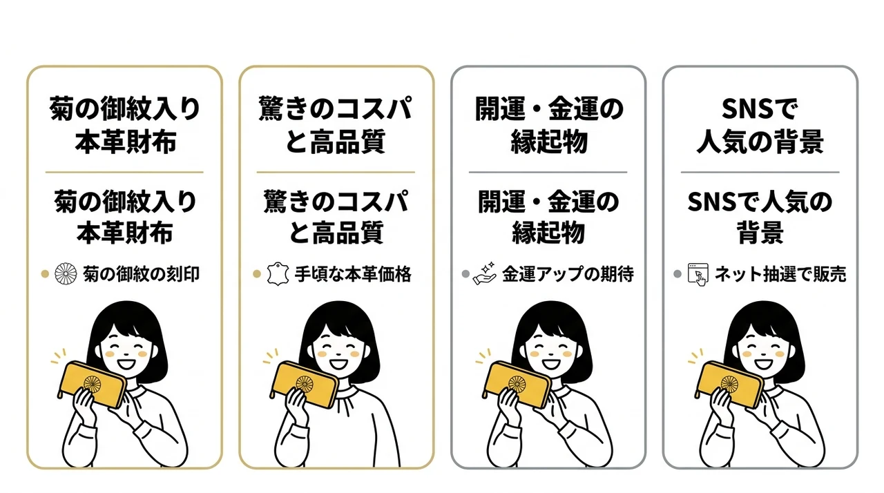 皇居財布の基本情報｜なぜ話題の記念品なのか