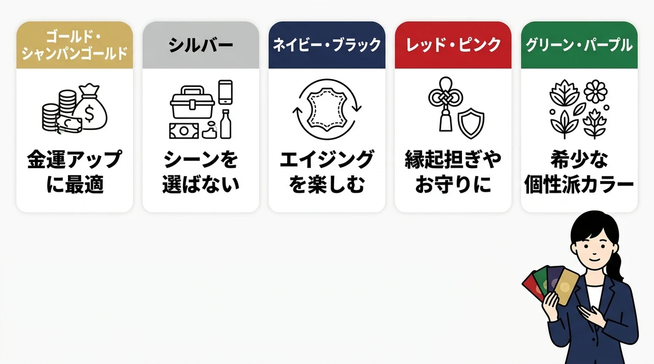 皇居財布の全カラーバリエーションと選び方のコツ
