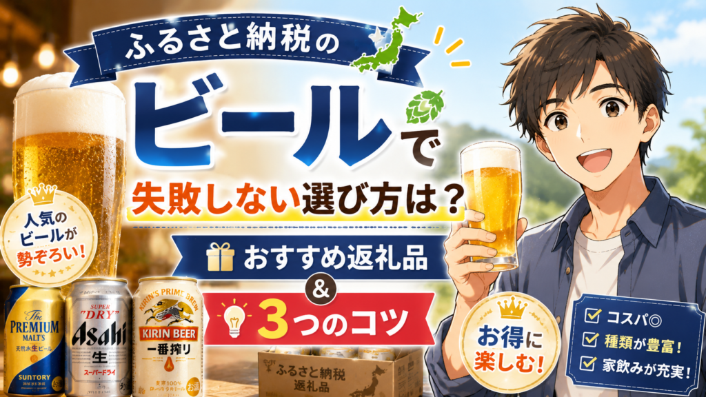 ふるさと納税のビールで失敗しない選び方は？おすすめ返礼品と3つのコツ