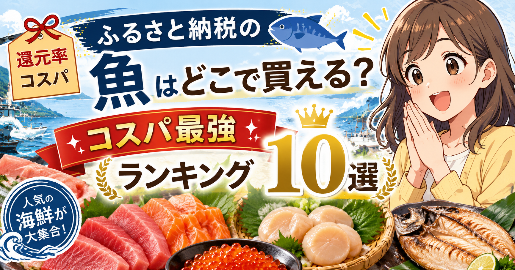 ふるさと納税の魚はどこで買える?還元率コスパ最強ランキング10選
