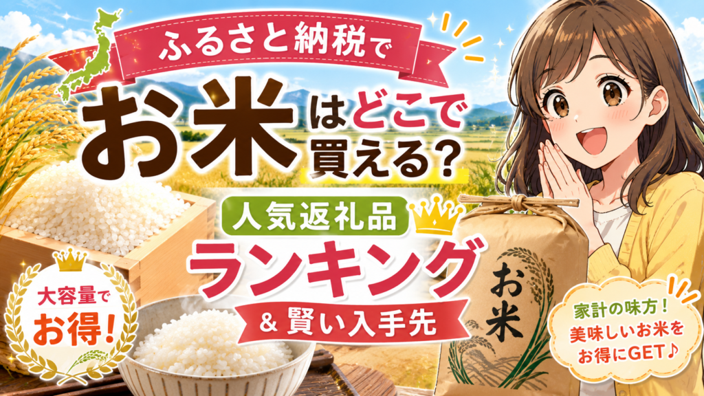 ふるさと納税のお米はどこで買える？人気返礼品ランキングと賢い入手先