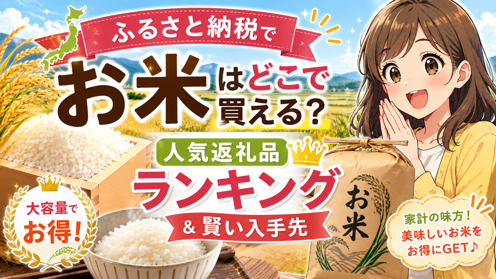 ふるさと納税のお米はどこで買える?人気返礼品ランキングと賢い入手先