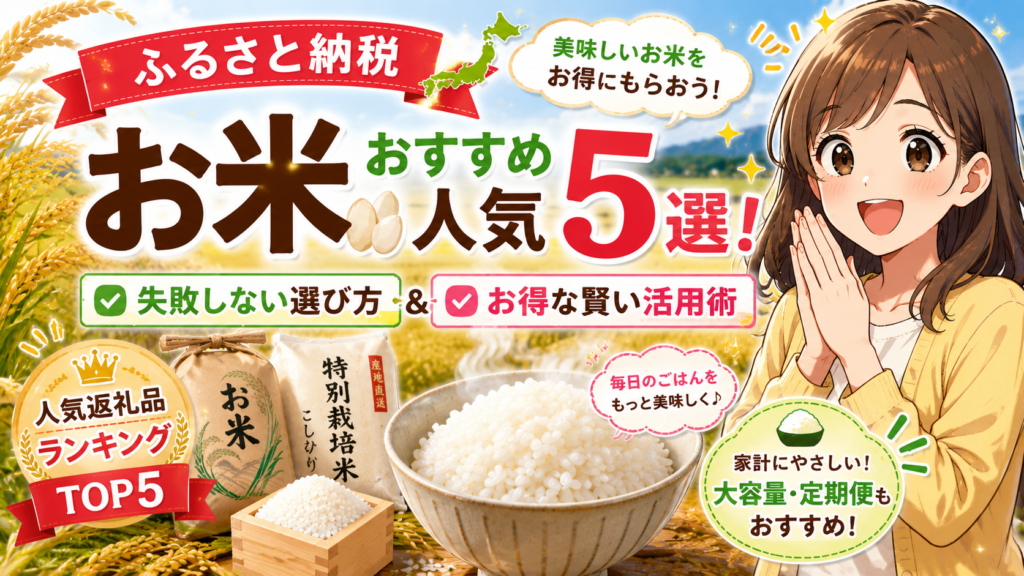 ふるさと納税のお米おすすめ人気5選！失敗しない選び方とお得な賢い活用術