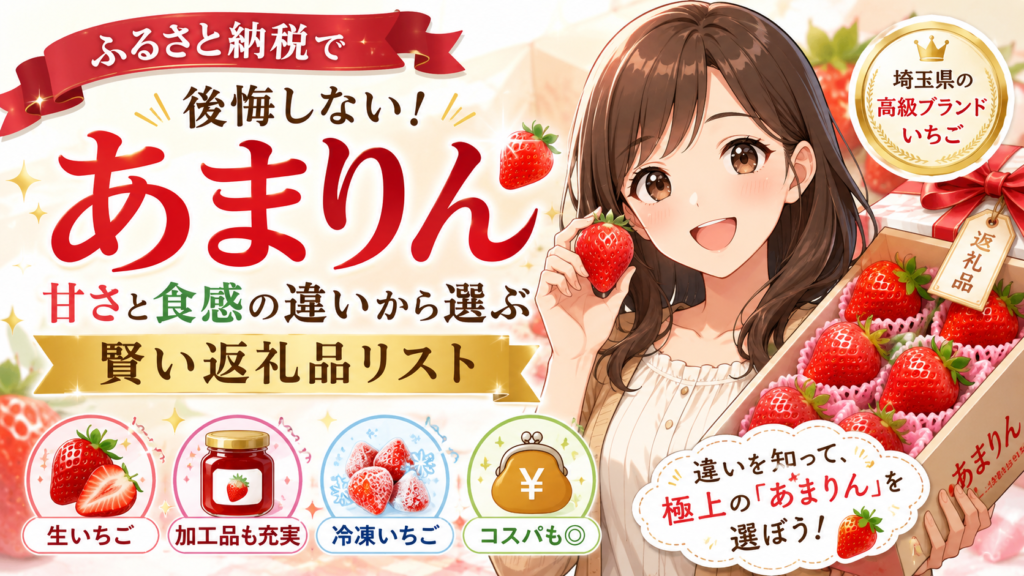 ふるさと納税のあまりんで後悔しない!甘さと食感の違いから選ぶ賢い返礼品リスト